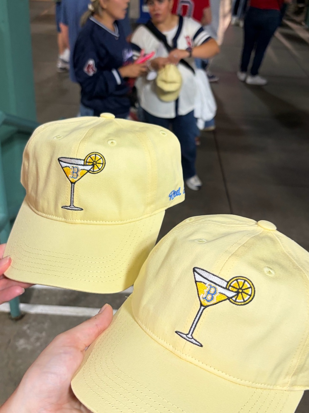 Red Sox Martini Hat Yellow